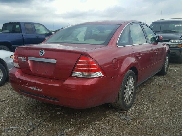 1MEFM42136G607732 - 2006 MERCURY MONTEGO PR 红色 照片 4