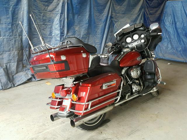 1HD1FC4198Y617075 - 2008 HARLEY-DAVIDSON FLHTCUI BURGUNDY photo 4