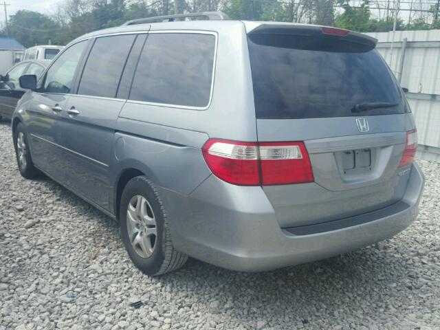 5FNRL38415B022766 - 2005 HONDA ODYSSEY SILVER photo 3