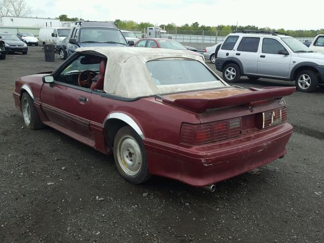 1FABP45E1KF106981 - 1989 FORD MUSTANG GT RED photo 3
