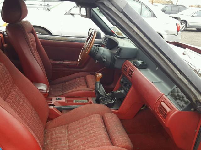 1FABP45E1KF106981 - 1989 FORD MUSTANG GT RED photo 5