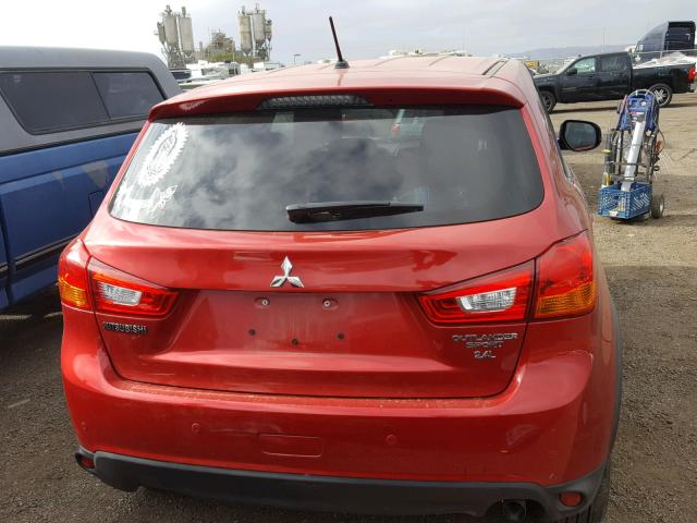 JA4AP3AW0GZ058551 - 2016 MITSUBISHI OUTLANDER RED photo 9