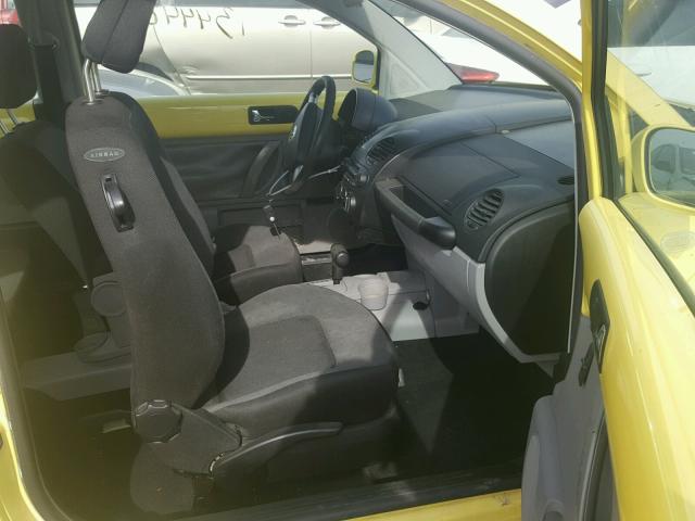 3VWCS21CX1M407489 - 2001 VOLKSWAGEN NEW BEETLE ყვითელი ფოტო 5