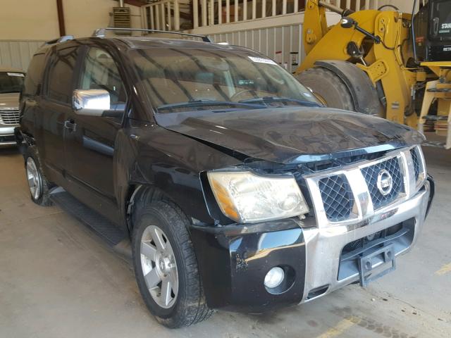 5N1AA08A34N735638 - 2004 NISSAN ARMADA SE BLACK photo 1