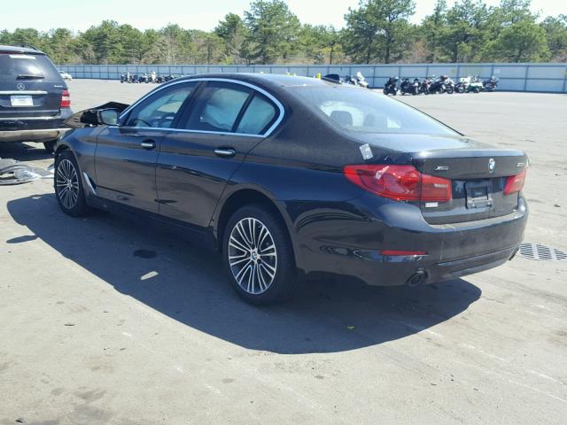 WBAJA7C5XJG907345 - 2018 BMW 530 XI BLACK photo 3