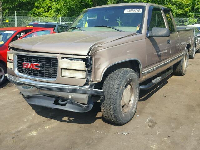 2GTEK19R8V1505898 - 1997 GMC SIERRA K15 BROWN photo 2