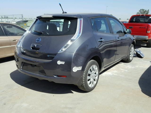 1N4AZ0CP8DC417346 - 2013 NISSAN LEAF S CHARCOAL photo 4