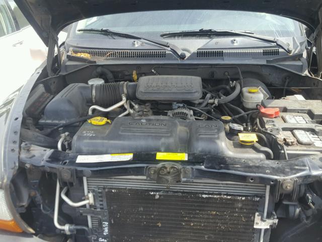 1D7HG38K74S654922 - 2004 DODGE DAKOTA QUA BLACK photo 7