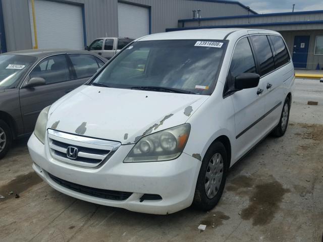 5FNRL38217B061441 - 2007 HONDA ODYSSEY LX WHITE photo 2