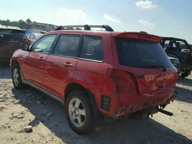 JA4LZ41F14U007822 - 2004 MITSUBISHI OUTLANDER RED photo 3