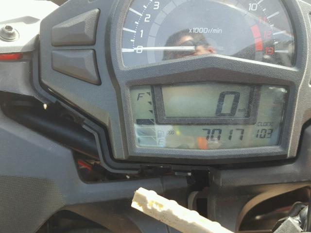 JKAEXEE15CDA03681 - 2012 KAWASAKI EX650 EC RED photo 8