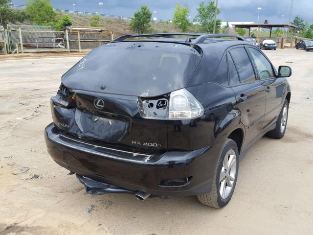 JTJGW31U160004421 - 2006 LEXUS RX 400 BLACK photo 4