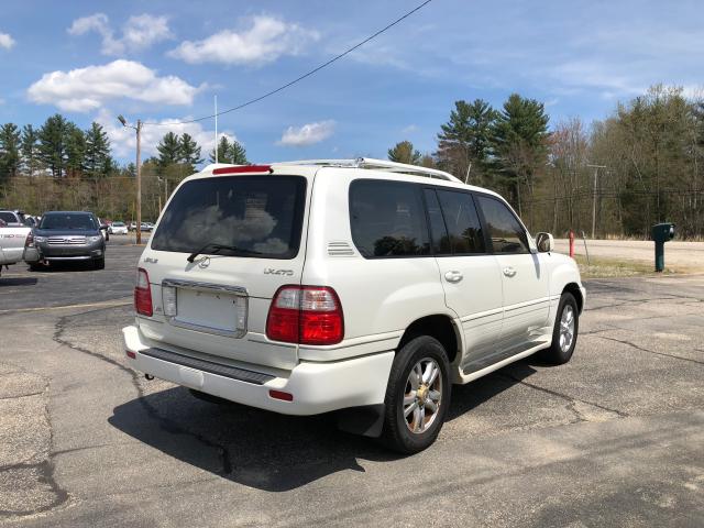 JTJHT00W933534838 - 2003 LEXUS LX 470 WHITE photo 4