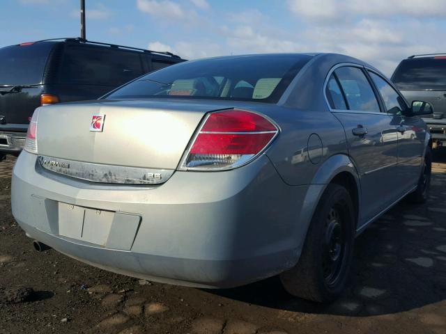 1G8ZS57N98F181599 - 2008 SATURN AURA XE BLUE photo 4