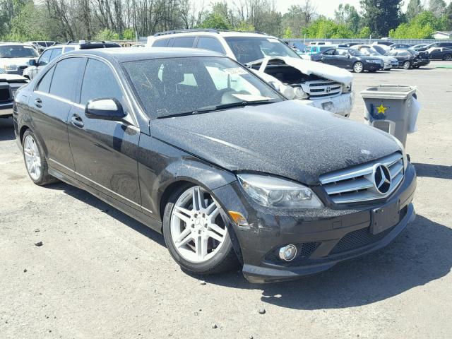 WDDGF56X39F225155 - 2009 MERCEDES-BENZ C 350 BLACK photo 1