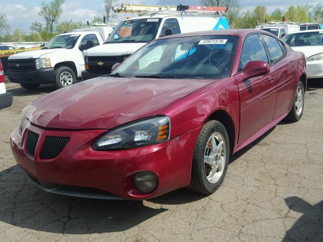 2G2WS522741364625 - 2004 PONTIAC GRAND PRIX ბურგუნდია ფოტო 2