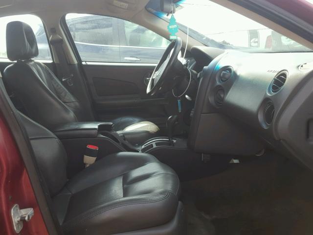 2G2WS522741364625 - 2004 PONTIAC GRAND PRIX ბურგუნდია ფოტო 5