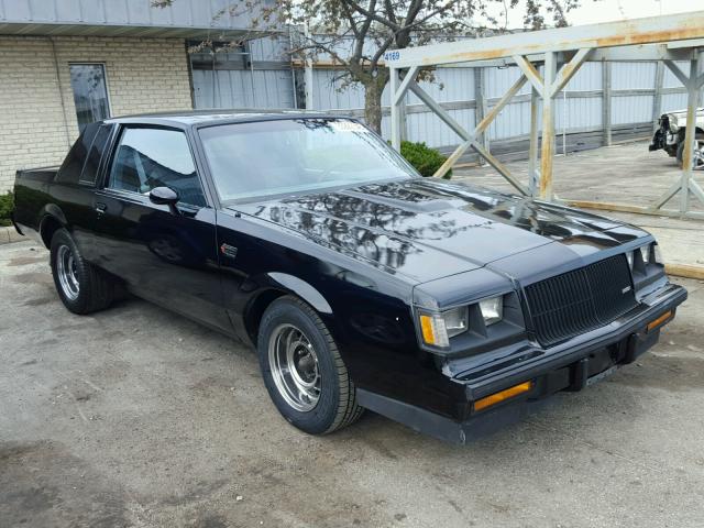 1G4GJ1178HP451124 - 1987 BUICK REGAL BLACK photo 1