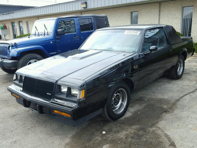 1G4GJ1178HP451124 - 1987 BUICK REGAL 黑色 照片 2