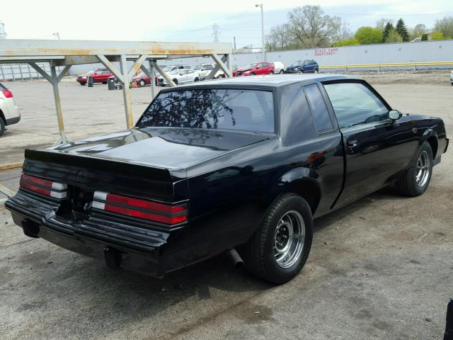 1G4GJ1178HP451124 - 1987 BUICK REGAL BLACK photo 4