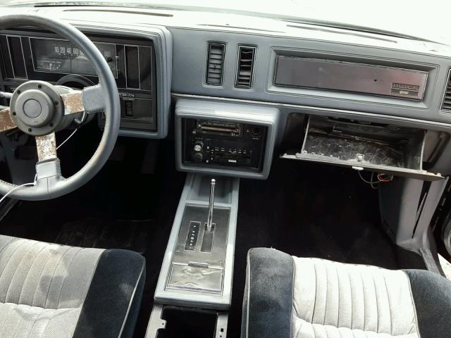 1G4GJ1178HP451124 - 1987 BUICK REGAL 黑色 照片 9