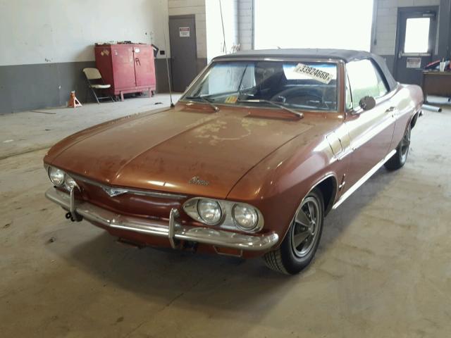 105676W107277 - 1965 CHEVROLET CORVAIR BROWN photo 2