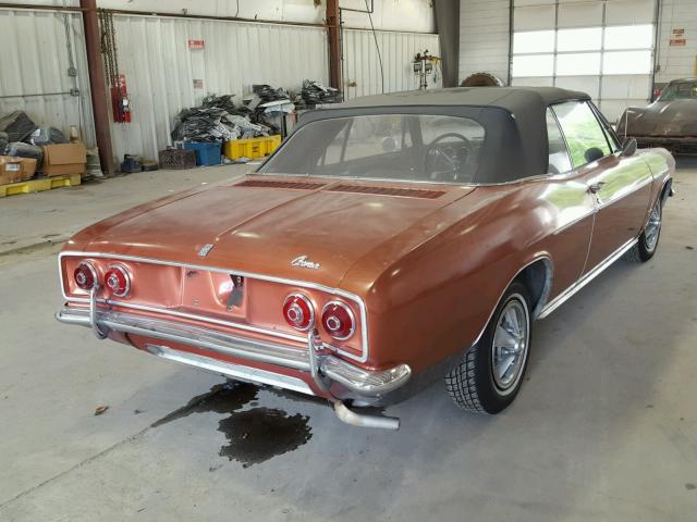 105676W107277 - 1965 CHEVROLET CORVAIR BROWN photo 4