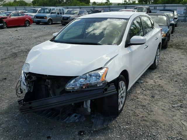 3N1AB7AP3FY239708 - 2015 NISSAN SENTRA S BLACK photo 2