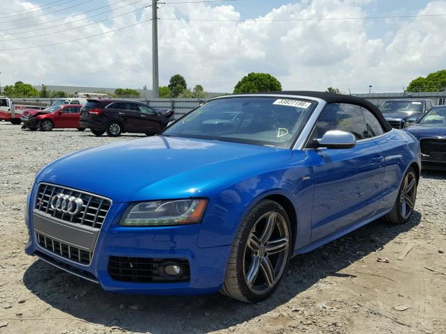 WAUVGAFH9BN009772 - 2011 AUDI S5 PRESTIG BLUE photo 2