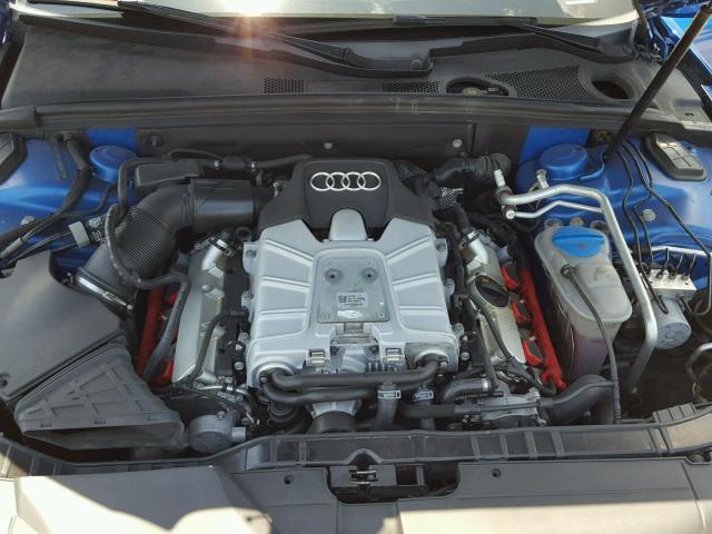 WAUVGAFH9BN009772 - 2011 AUDI S5 PRESTIG BLUE photo 7