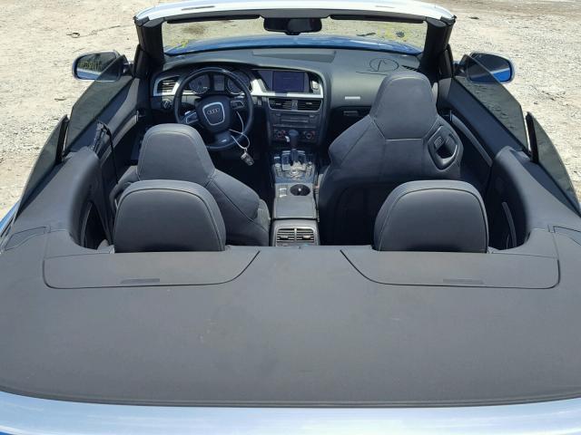 WAUVGAFH9BN009772 - 2011 AUDI S5 PRESTIG BLUE photo 9