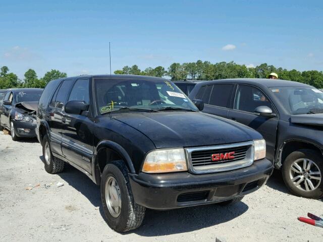 1GKCS13W312141460 - 2001 GMC JIMMY BLACK photo 1