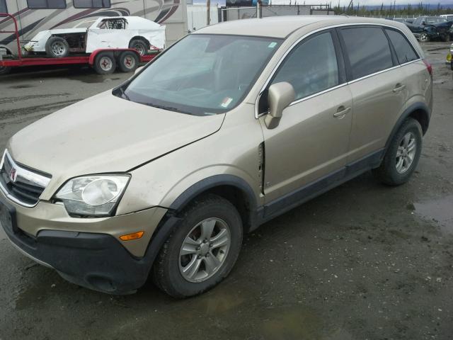 3GSCL33P58S502249 - 2008 SATURN VUE XE GOLD photo 2