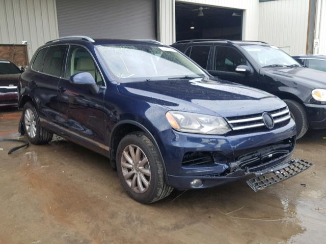 WVGFF9BP1CD001349 - 2012 VOLKSWAGEN TOUAREG V6 BLUE photo 1