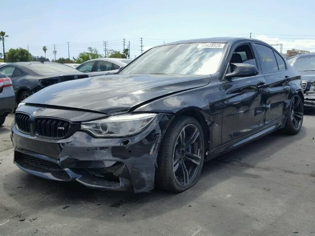 WBS8M9C53G5E68428 - 2016 BMW M3 BLACK photo 2