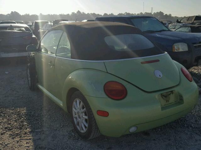 3VWCM31Y74M311593 - 2004 VOLKSWAGEN NEW BEETLE Yaşıl foto 3