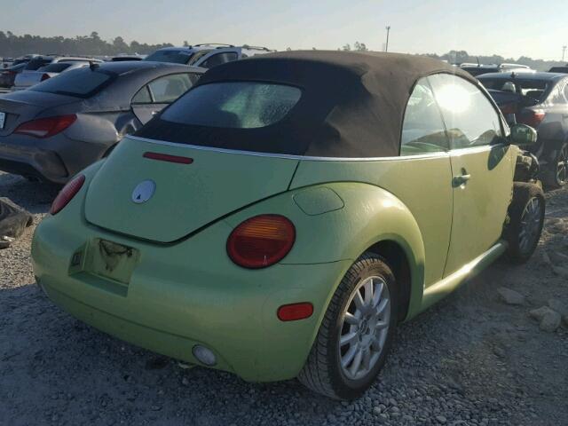 3VWCM31Y74M311593 - 2004 VOLKSWAGEN NEW BEETLE Yaşıl foto 4