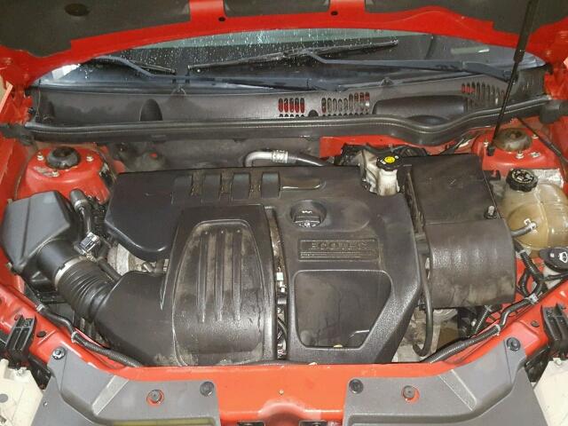 1G2AS18H997177508 - 2009 PONTIAC G5 RED photo 7