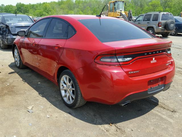 1C3CDFBA3DD122882 - 2013 DODGE DART SXT RED photo 3