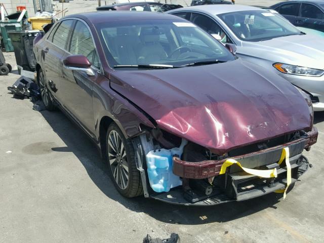 3LN6L5E96HR619537 - 2017 LINCOLN MKZ RESERV PURPLE photo 1