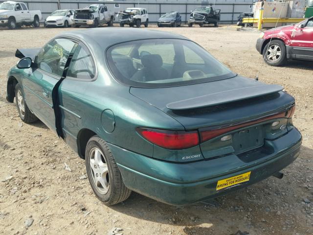 3FAKP1137XR210422 - 1999 FORD ESCORT ZX2 GREEN photo 3