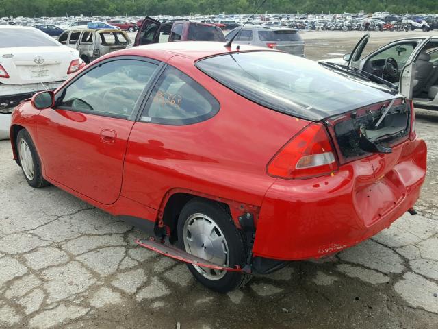 JHMZE14762T000896 - 2002 HONDA INSIGHT RED photo 3