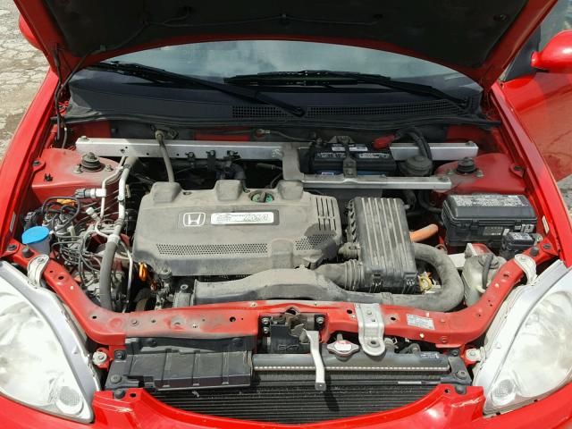 JHMZE14762T000896 - 2002 HONDA INSIGHT RED photo 7