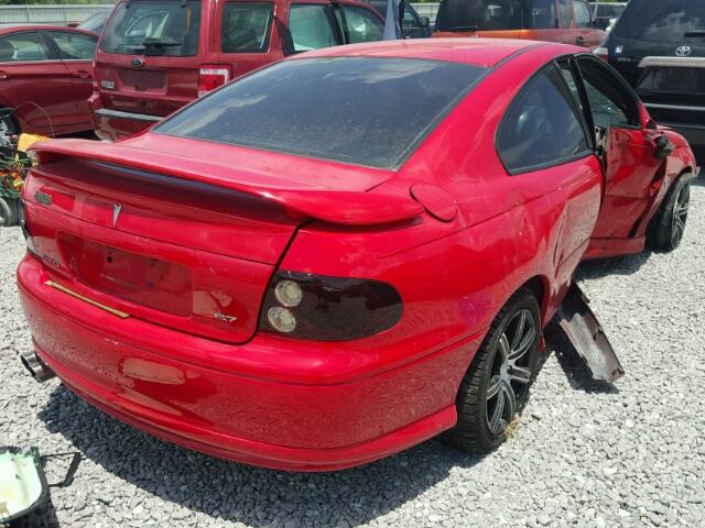 6G2VX12G74L299547 - 2004 PONTIAC GTO RED photo 4