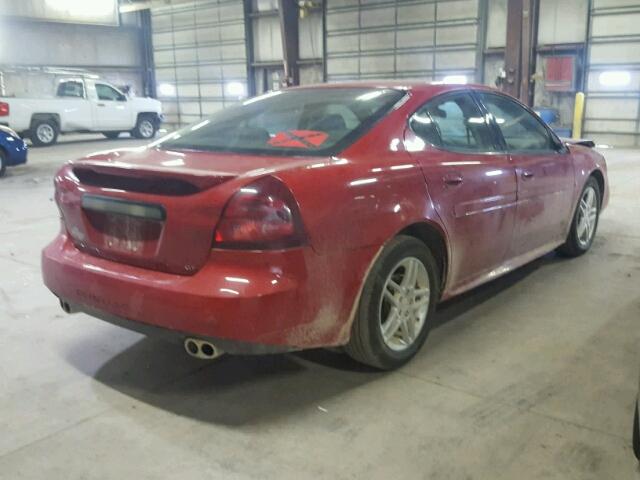 2G2WR554271233549 - 2007 PONTIAC GRAND PRIX RED photo 4