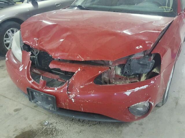 2G2WR554271233549 - 2007 PONTIAC GRAND PRIX RED photo 9