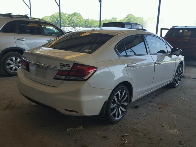 19XFB2F97FE056698 - 2015 HONDA CIVIC EXL WHITE photo 4
