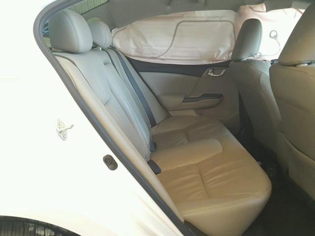 19XFB2F97FE056698 - 2015 HONDA CIVIC EXL WHITE photo 6
