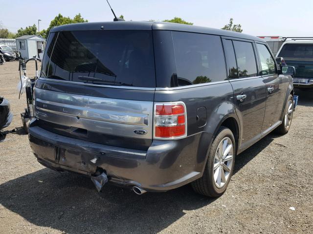 2FMGK5D84FBA07381 - 2015 FORD FLEX LIMIT GRAY photo 4