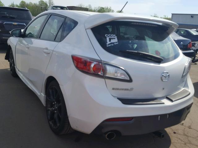 JM1BL1L41D1714742 - 2013 MAZDA SPEED 3 WHITE photo 3